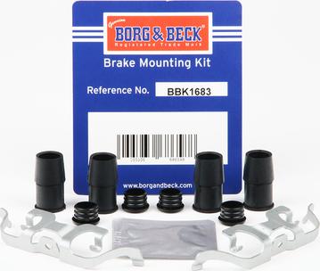 Borg & Beck BBK1683 - Kit accessori, Pastiglia freno autozon.pro