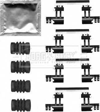 Borg & Beck BBK1631 - Kit accessori, Pastiglia freno autozon.pro