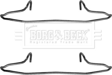 Borg & Beck BBK1040 - Kit accessori, Pastiglia freno autozon.pro