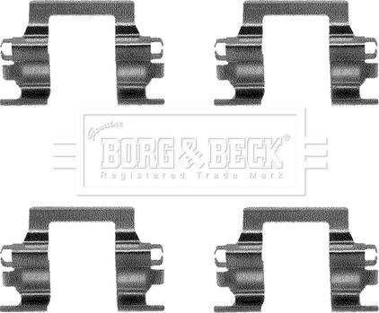 Borg & Beck BBK1066 - Kit accessori, Pastiglia freno autozon.pro