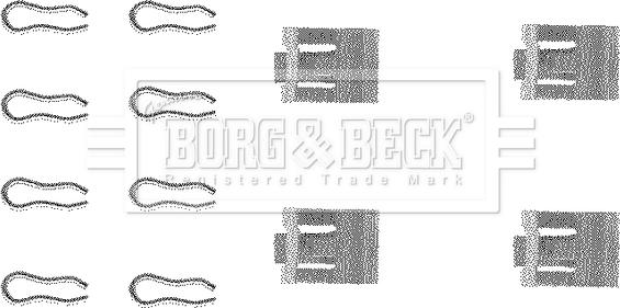 Borg & Beck BBK1001 - Kit accessori, Pastiglia freno autozon.pro