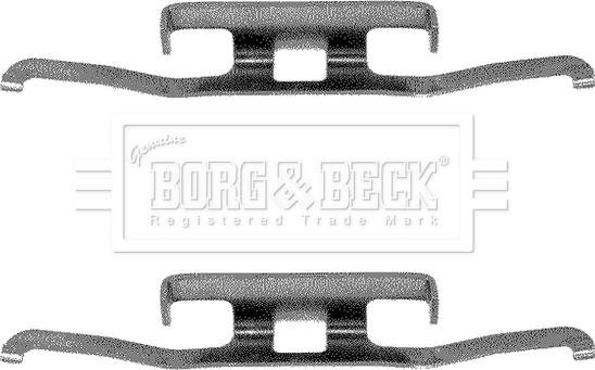 Borg & Beck BBK1010 - Kit accessori, Pastiglia freno autozon.pro