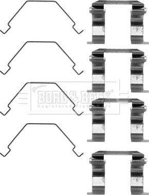 Borg & Beck BBK1083 - Kit accessori, Pastiglia freno autozon.pro