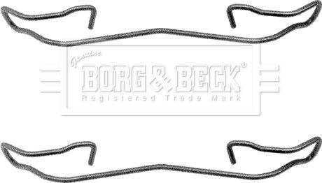 Borg & Beck BBK1039 - Kit accessori, Pastiglia freno autozon.pro