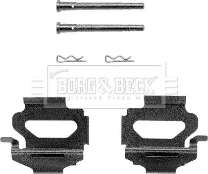 Borg & Beck BBK1032 - Kit accessori, Pastiglia freno autozon.pro