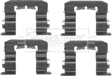 Borg & Beck BBK1108 - Kit accessori, Pastiglia freno autozon.pro