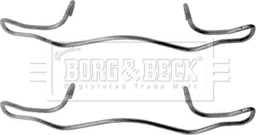 Borg & Beck BBK1180 - Kit accessori, Pastiglia freno autozon.pro