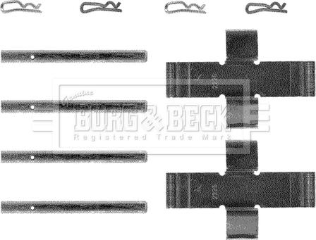 Borg & Beck BBK1181 - Kit accessori, Pastiglia freno autozon.pro