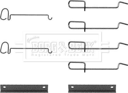 Borg & Beck BBK1131 - Kit accessori, Pastiglia freno autozon.pro