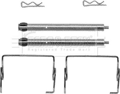 Borg & Beck BBK1132 - Kit accessori, Pastiglia freno autozon.pro