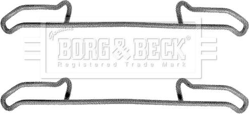 Borg & Beck BBK1137 - Kit accessori, Pastiglia freno autozon.pro