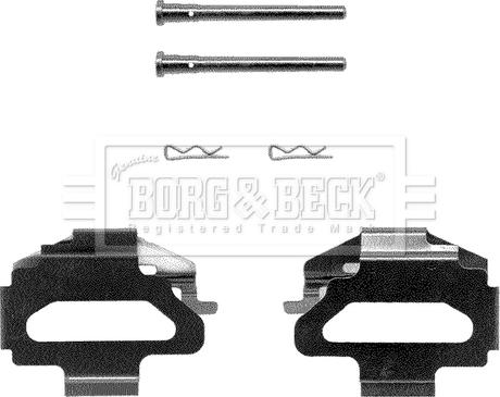 Borg & Beck BBK1125 - Kit accessori, Pastiglia freno autozon.pro