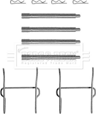 Borg & Beck BBK1120 - Kit accessori, Pastiglia freno autozon.pro