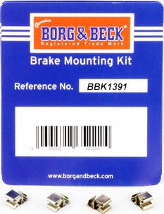 Borg & Beck BBK1391 - Kit accessori, Pastiglia freno autozon.pro