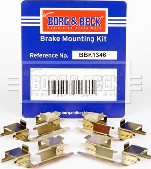 Borg & Beck BBK1346 - Kit accessori, Pastiglia freno autozon.pro