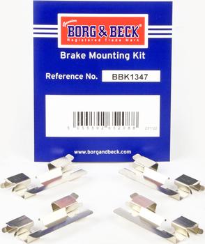 Borg & Beck BBK1347 - Kit accessori, Pastiglia freno autozon.pro