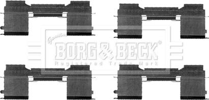 Borg & Beck BBK1304 - Kit accessori, Pastiglia freno autozon.pro