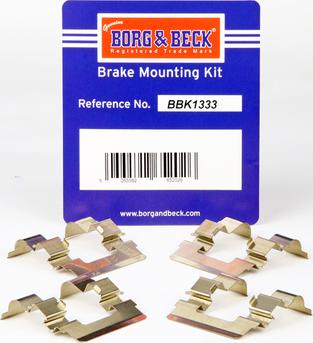 Borg & Beck BBK1333 - Kit accessori, Pastiglia freno autozon.pro