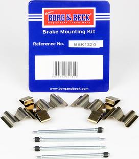 Borg & Beck BBK1320 - Kit accessori, Pastiglia freno autozon.pro