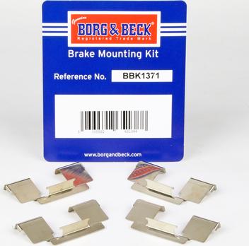 Borg & Beck BBK1371 - Kit accessori, Pastiglia freno autozon.pro