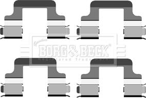 Borg & Beck BBK1254 - Kit accessori, Pastiglia freno autozon.pro