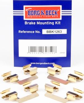 Borg & Beck BBK1263 - Kit accessori, Pastiglia freno autozon.pro