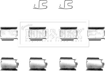 Borg & Beck BBK1201 - Kit accessori, Pastiglia freno autozon.pro