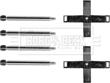 Borg & Beck BBK1208 - Kit accessori, Pastiglia freno autozon.pro