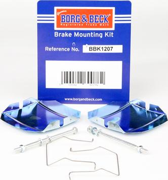 Borg & Beck BBK1207 - Kit accessori, Pastiglia freno autozon.pro