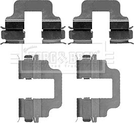 Borg & Beck BBK1211 - Kit accessori, Pastiglia freno autozon.pro