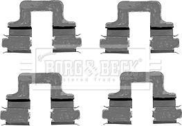 Borg & Beck BBK1230 - Kit accessori, Pastiglia freno autozon.pro