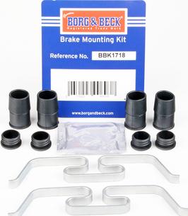 Borg & Beck BBK1718 - Kit accessori, Pastiglia freno autozon.pro