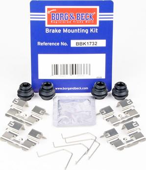 Borg & Beck BBK1732 - Kit accessori, Pastiglia freno autozon.pro