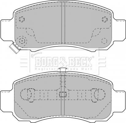 Borg & Beck BBP1906 - Kit pastiglie freno, Freno a disco autozon.pro