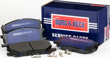 Borg & Beck BBP1901 - Kit pastiglie freno, Freno a disco autozon.pro