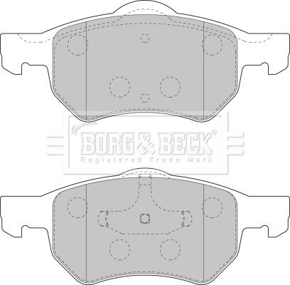 Borg & Beck BBP1902 - Kit pastiglie freno, Freno a disco autozon.pro