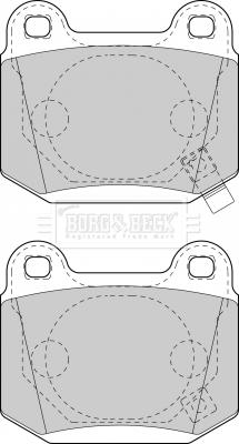 Borg & Beck BBP1907 - Kit pastiglie freno, Freno a disco autozon.pro