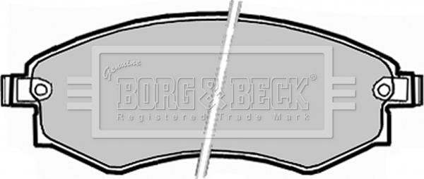 Borg & Beck BBP1913 - Kit pastiglie freno, Freno a disco autozon.pro