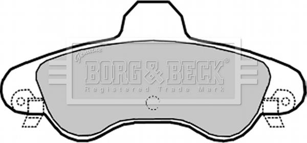 Borg & Beck BBP1934 - Kit pastiglie freno, Freno a disco autozon.pro