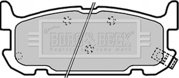 Borg & Beck BBP1936 - Kit pastiglie freno, Freno a disco autozon.pro