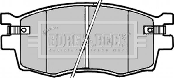 Borg & Beck BBP1923 - Kit pastiglie freno, Freno a disco autozon.pro