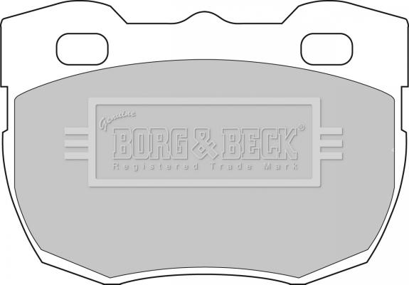 Borg & Beck BBP1496 - Kit pastiglie freno, Freno a disco autozon.pro