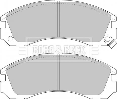 Borg & Beck BBP1449 - Kit pastiglie freno, Freno a disco autozon.pro