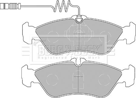 Borg & Beck BBP1445 - Kit pastiglie freno, Freno a disco autozon.pro