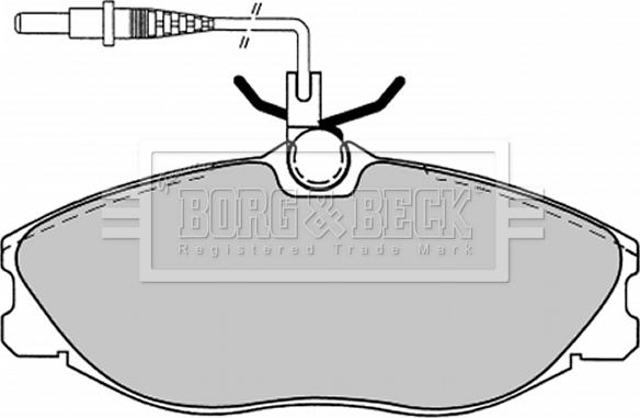 Borg & Beck BBP1443 - Kit pastiglie freno, Freno a disco autozon.pro