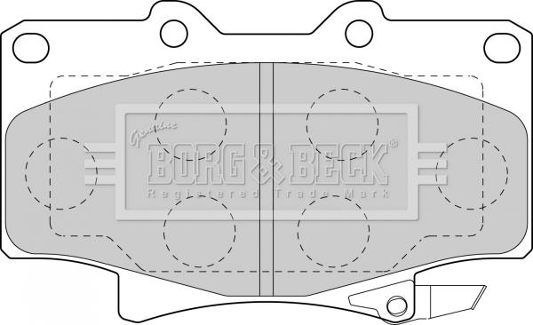 Borg & Beck BBP1442 - Kit pastiglie freno, Freno a disco autozon.pro