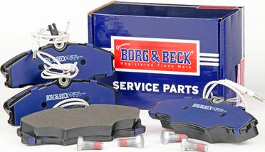 Borg & Beck BBP1459 - Kit pastiglie freno, Freno a disco autozon.pro