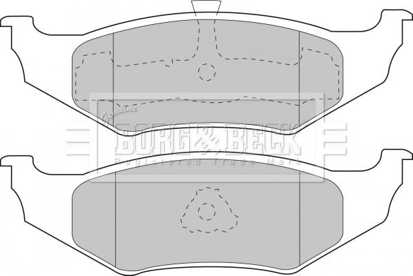 Borg & Beck BBP1450 - Kit pastiglie freno, Freno a disco autozon.pro