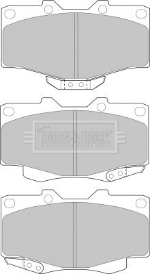 Borg & Beck BBP1469 - Kit pastiglie freno, Freno a disco autozon.pro