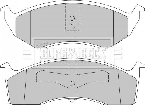 Borg & Beck BBP1465 - Kit pastiglie freno, Freno a disco autozon.pro